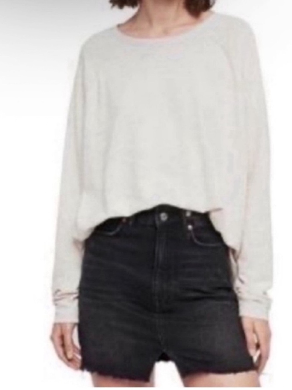 All Saints Milly Brushed Long Sleeve Tee